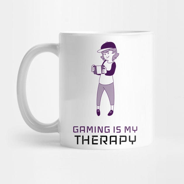 Gaming is my therapy by RelatableTees